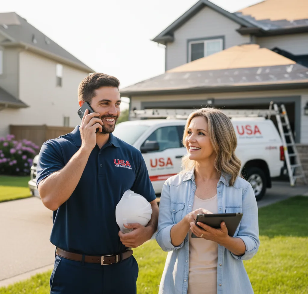 USA Roof Repair Experts customer support in Tecumseh